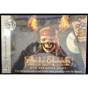Pirates of the Caribbean DVD Treasure Hunt Board Game 2006 Disney New Sealed